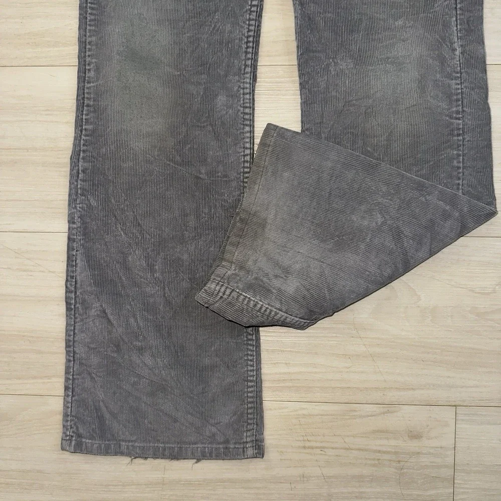Vintage Levi's 517 Corduroy Bootcut Pants 30x32 Gray 80s Boot‎ Cut Western Rodeo